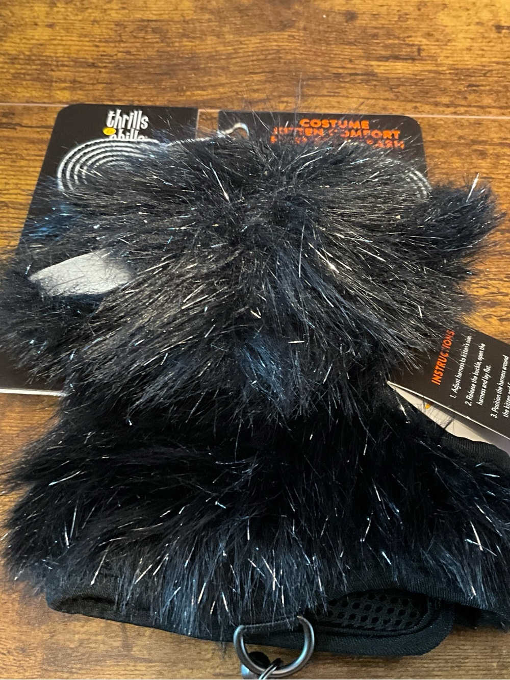 Thrills & Chills Collection Halloween Costume Kitten Comfort Harness & Leash New